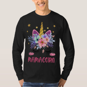 Mamacorn Grappig Eenhoorn Kostuum Moeder Moederdag T-shirt