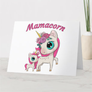 Mamacorn: Moederdag Cadeaumoeder en dochter Unicor Bedankkaart