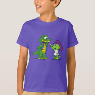 MAMAMACANZ   Groene alligator en Chameleon T-shirt