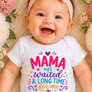 Maman a attendu Body bébé coloré