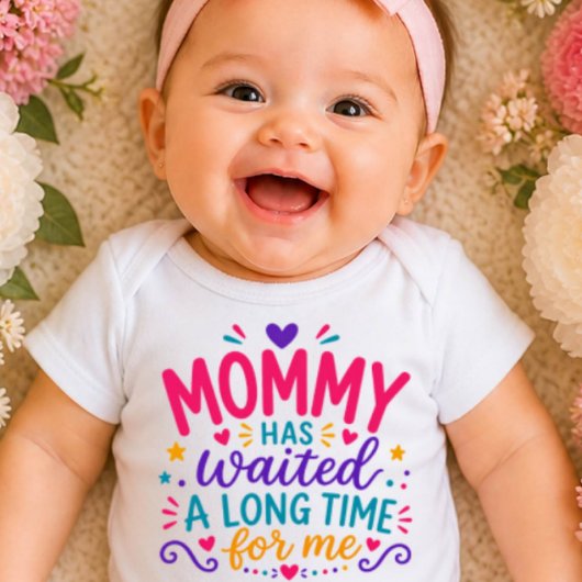 Maman a attendu Body bébé coloré