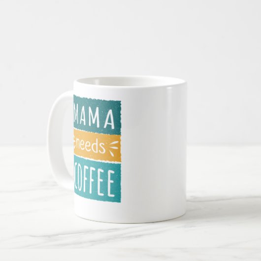 Maman a besoin de café Mug (Devant gauche)