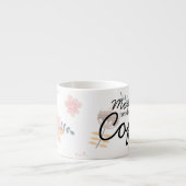 Maman a besoin de café - Mug de café floral (Devant)
