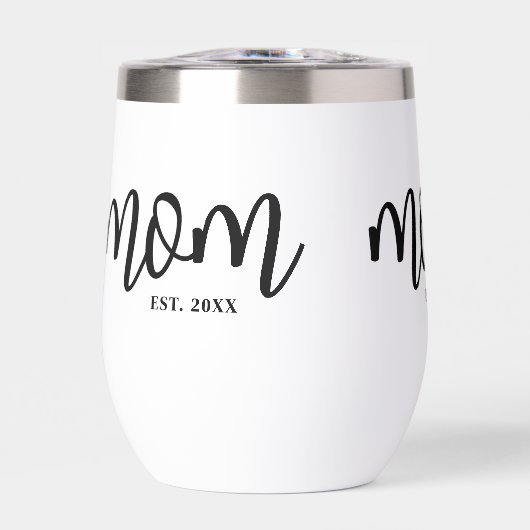 Maman a établi le script noir de la mère (Avant)