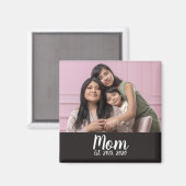 Maman a établi un cadeau photo aimant (Recto/Verso)