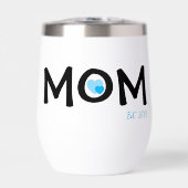 Maman a établi un double cœur bleu niché (Avant)