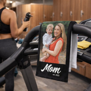Maman a établi un script amusant de photo de sport