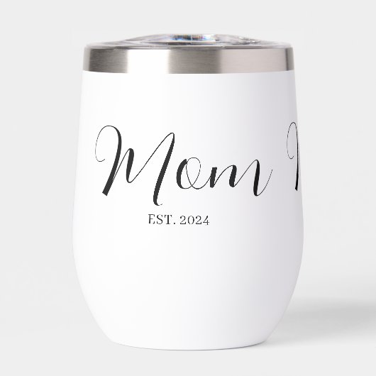 Maman a établi un script et une année personnalisé (Avant)