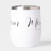 Maman a établi un script et une année personnalisé (Arrière)