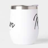 Maman a établi un script noir minimal élégant (Gauche)
