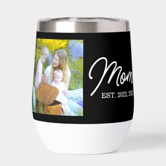 Maman a établi un script photo noir (Arrière)