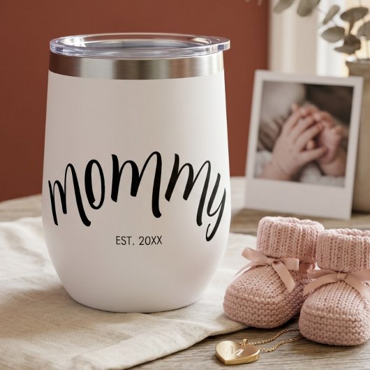 Maman a établi une coutume année chic blanc