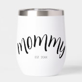 Maman a établi une coutume année chic blanc (Arrière)