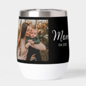 Maman a établi une photo noire sur script (Arrière)