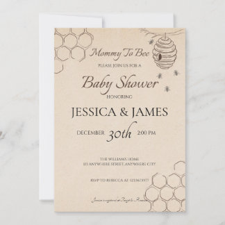 Maman À Être Baby shower Invitation