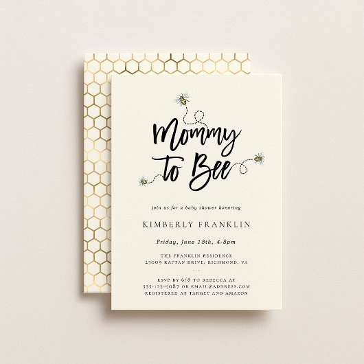 Maman À Être Baby shower Invitation