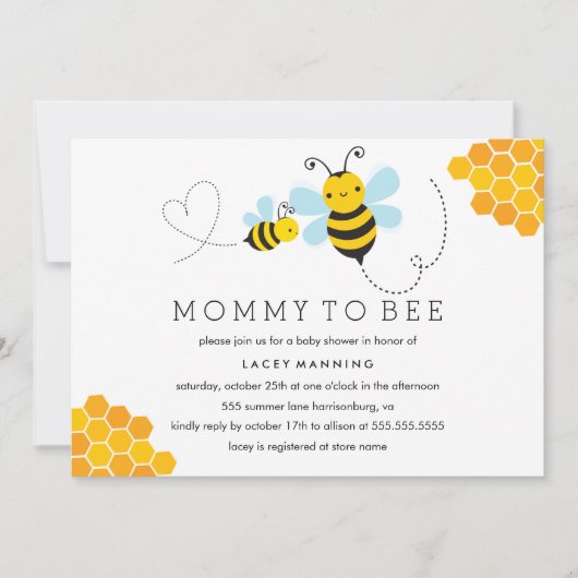 Maman À Être Baby shower Invitation (Devant)