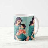 maman a imprimé Mug (Devant droit)