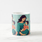 maman a imprimé Mug (Centre)
