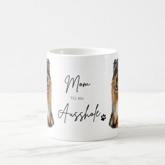 Maman à un Ausshole - Mug berger australien (Centre)