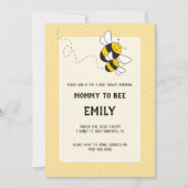 Maman Abeille à Bébé Abeille Invitation à une Fête (Devant)