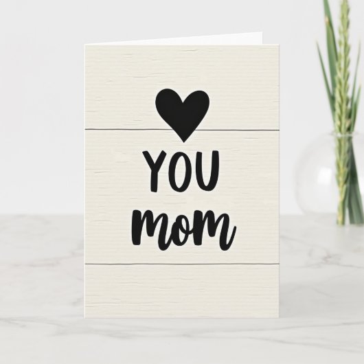 Maman adorée Carte d'amour simple (Devant)