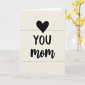 Maman adorée Carte d'amour simple (Fleur jaune)
