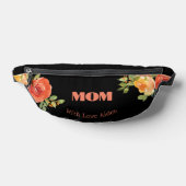 Maman aime l'aquarelle noire florale (Poser)