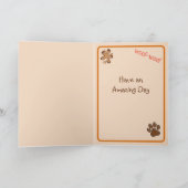 Maman Anniversaire de la carte chien (Intérieur)