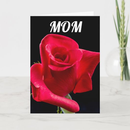 MAMAN ANNIVERSAIRE ROSE ROSE CARTES DE SALUT (Devant)