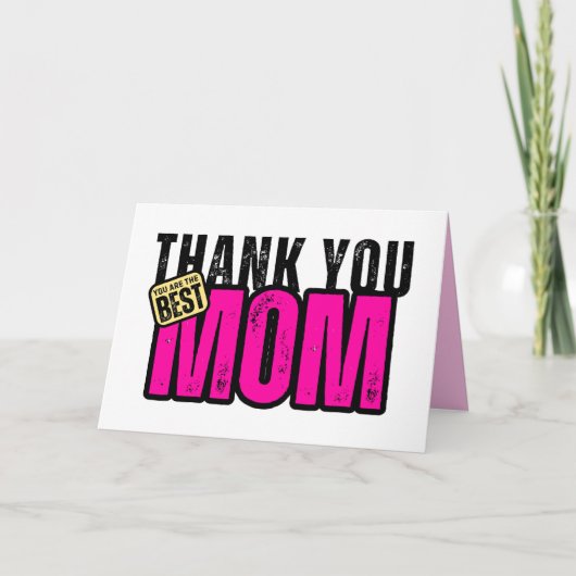 Maman Appréciation Carte de remerciements (Devant)