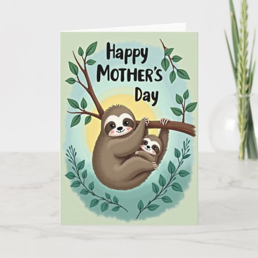 Maman Arboricole Aime Carte (Devant)