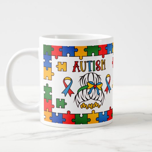 Maman autiste - Mug Jumbo (Gauche)