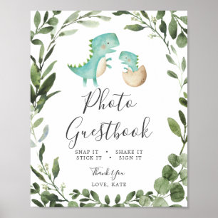 Maman Baby Dinosaur Baby shower Photo Livre d'or S