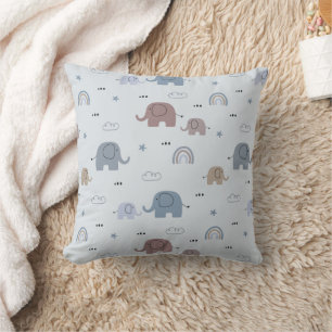Maman & Baby Elephant Motif Jeu Oreiller