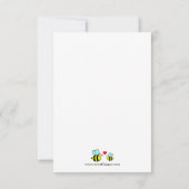 Maman Bee - Invitation Baby Shower 3x5 (Dos)