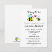 Maman Bee - Invitation Baby Shower 3x5 (Devant / Derrière)