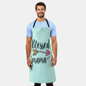 Maman bénie avec tablier chrétien vert flèche ment (Porté)
