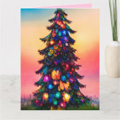 MAMAN BIRTHDAE FORÊT IMAGINAIRE Carte de voeux (Devant)