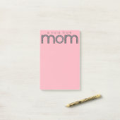 Maman bling Post-It note pad (Sur un bureau)