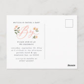 Maman blonde pour être d'un garçon invitation baby (Dos)