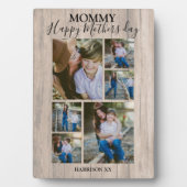 Maman | Bois rustique | Photo Collage Plaque (Devant)