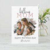 Maman bonite moderne | Photo Carte de vacances pou (Debout devant)