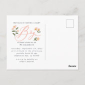 Maman brune pour être d'un garçon invitation baby (Dos)