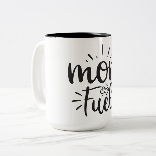 Maman Carburant de café Mug (Devant gauche)
