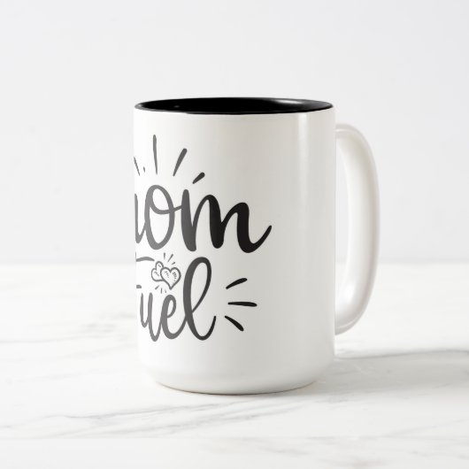 Maman Carburant de café Mug (Devant droit)