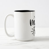 Maman Carburant de café Mug (Gauche)
