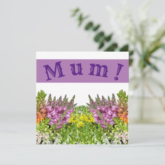 MAMAN ! Carte (Debout devant)