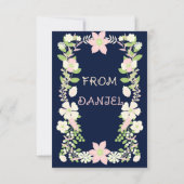 Maman Carte de remerciements (Dos)