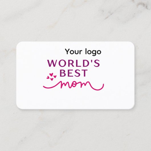 Maman carte de visite meilleure (Devant)